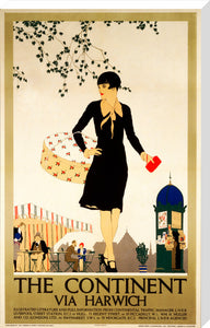 ‘The Continent via Harwich’, LNER poster, 1933.