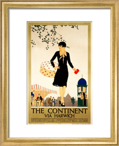 ‘The Continent via Harwich’, LNER poster, 1933.