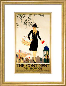 ‘The Continent via Harwich’, LNER poster, 1933.