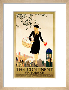 ‘The Continent via Harwich’, LNER poster, 1933.