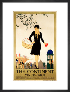 ‘The Continent via Harwich’, LNER poster, 1933.