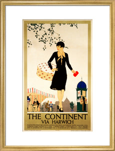 ‘The Continent via Harwich’, LNER poster, 1933.