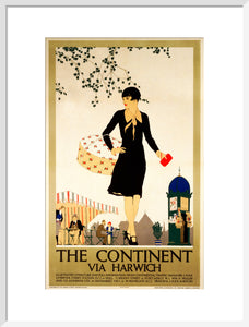 ‘The Continent via Harwich’, LNER poster, 1933.