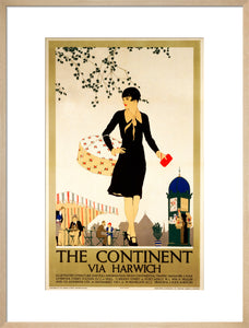 ‘The Continent via Harwich’, LNER poster, 1933.