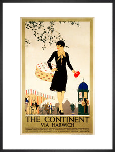 ‘The Continent via Harwich’, LNER poster, 1933.