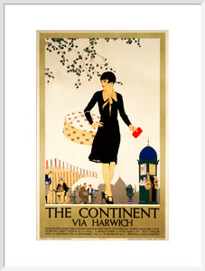 ‘The Continent via Harwich’, LNER poster, 1933.