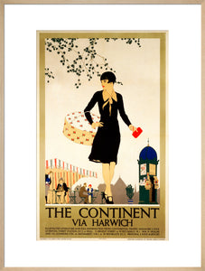 ‘The Continent via Harwich’, LNER poster, 1933.