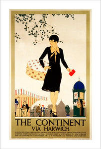 ‘The Continent via Harwich’, LNER poster, 1933.