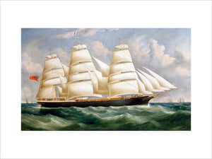 'Torrens', iron full-rigged ship, 1875.