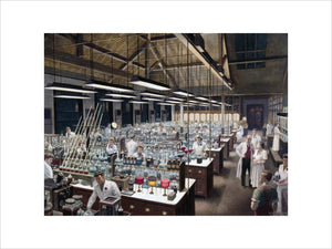 Analytical chemistry laboratory, 11 November 1957.