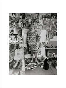 Photograph of Pauline Boty by Lewis Morley.
