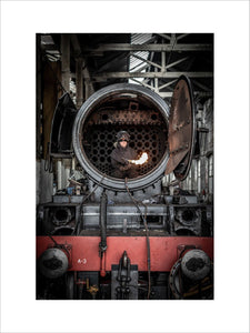 The iconic Flying Scotsman undergoing overhaul at East Lancashire Railway, Bury.