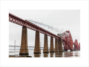 Flying Scotsman crossing the Forth Bridge on 8th October 2023.