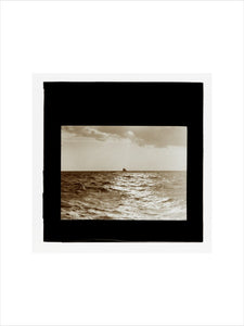 A magic lantern slide of the Bristol Channel off Lynton by Birt Acres, c. 1893.