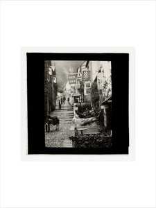 A magic lantern slide of Clovelly by Birt Acres, c. 1893.