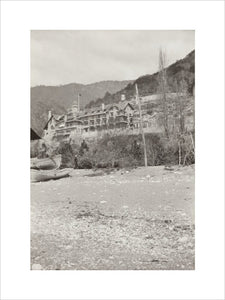 The Palace of Prince Alexander of Oldenburg at Gagra from the Beach.