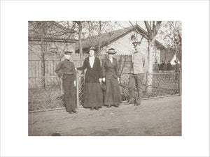 Black and white photograph entitled 'On the Way Gagri Feb 1914'