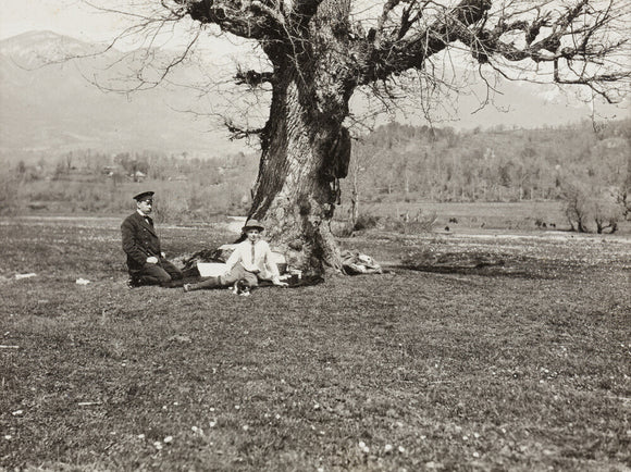 Black and white photograph entitled 'The Black River'