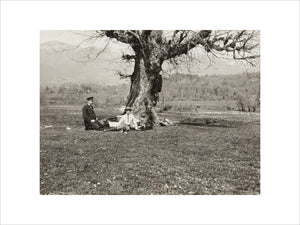 Black and white photograph entitled 'The Black River'