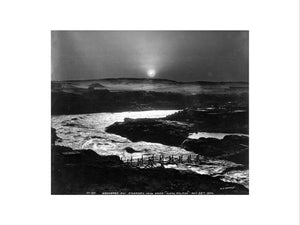 Eclipse of the sun over the old Aswan Dam, Egypt, 28 May, 1900.
