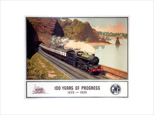 '100 Years of Progress, 1835-1935', GWR poster, 1935.