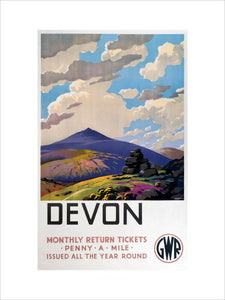 'Devon' GWR poster, 1937.