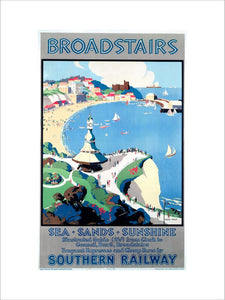 'Broadstairs; Sea, Sands, Sunshine', SR poster, 1929.