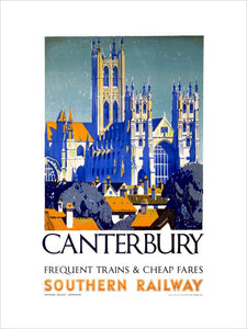 'Canterbury', SR poster, 1923-1947.