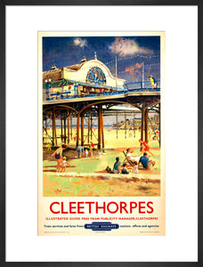 View of Cleethorpes Pier, including beach s