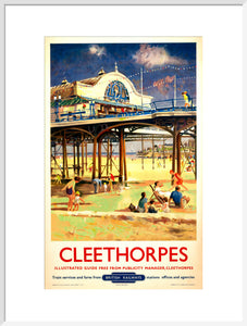 View of Cleethorpes Pier, including beach s