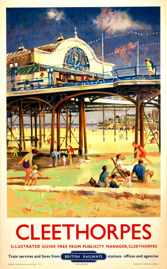 View of Cleethorpes Pier, including beach s
