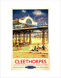 View of Cleethorpes Pier, including beach s