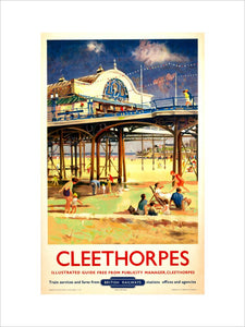 View of Cleethorpes Pier, including beach s