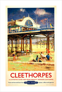 View of Cleethorpes Pier, including beach s