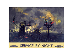 'Service by Night', BR poster, 1955.