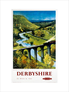 'Derbyshire', BR (LMR) poster, 1948-1965.