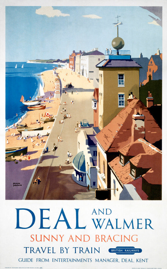 'Deal and Walmer', BR (SR) poster, 1952.