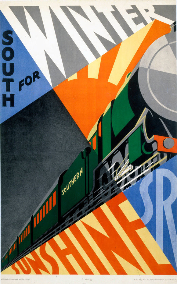 'South for Winter Sunshine', SR poster, 1929.