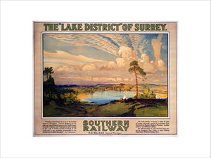 'The Lake District of Surrey', SR poster, 1923-1947.