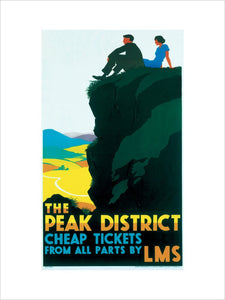 'The Peak District', LMS poster, c 1935.