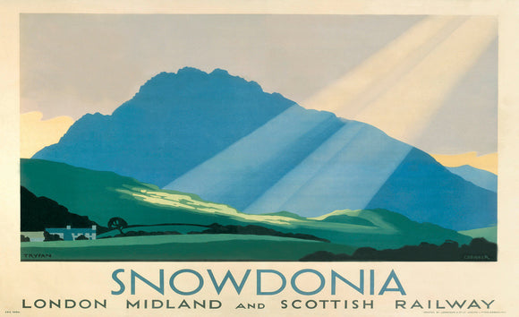 'Snowdonia', LMS poster, c 1933.