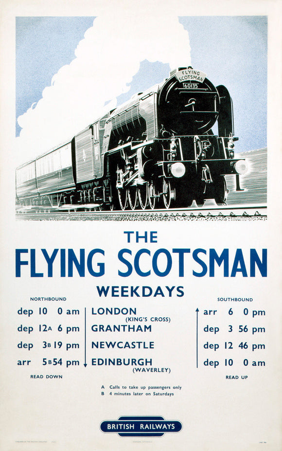 'The Flying Scotsman', BR poster, 1950.