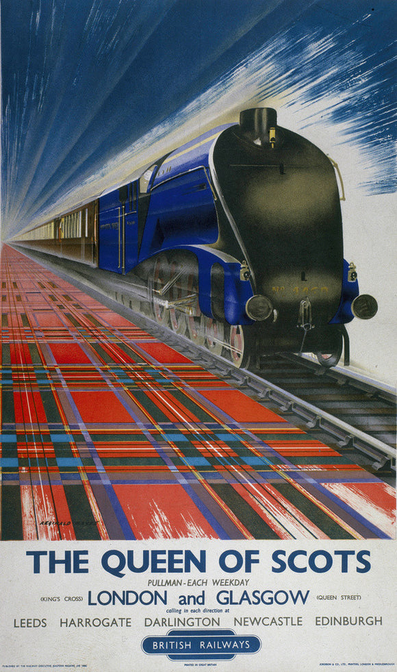 'The Queen of Scots', BR poster,1950s.