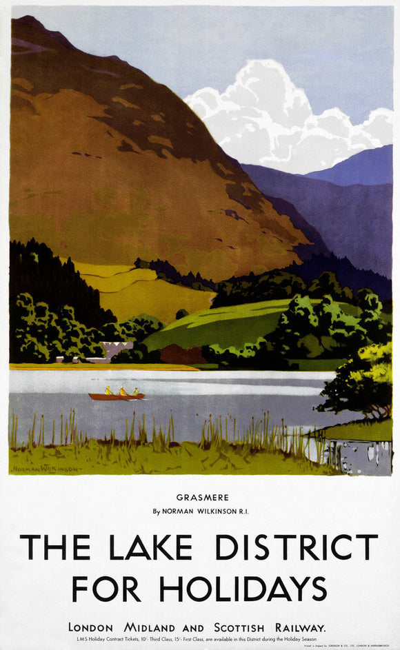 'The Lake District for Holidays', LMSR poster, 1930s.