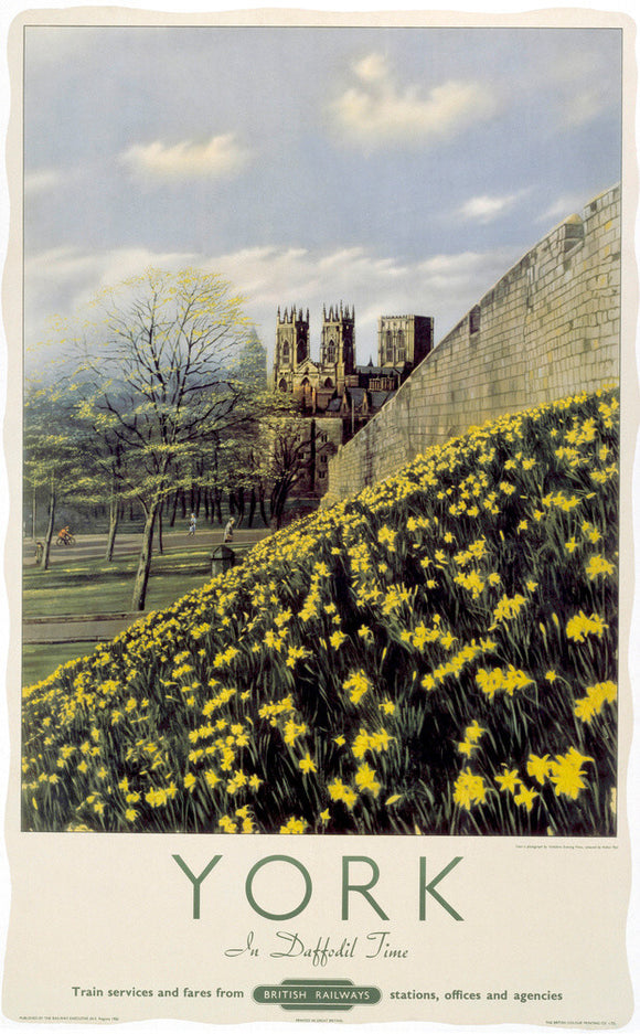 'York in Daffodil Time', BR poster, 1950.