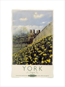 'York in Daffodil Time', BR poster, 1950.