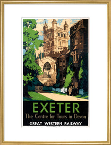 'Exeter', GWR poster, 1923-1947.