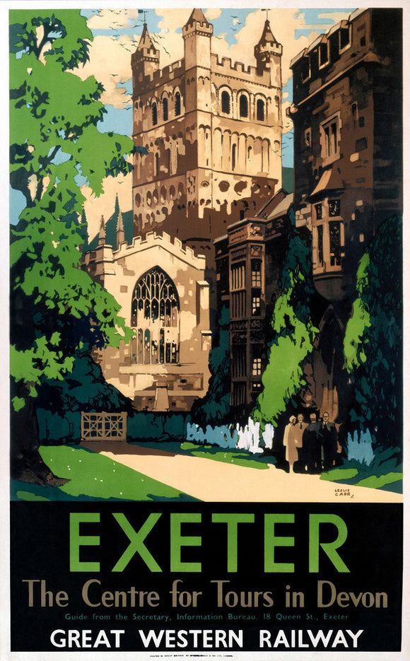 'Exeter', GWR poster, 1923-1947.