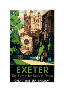 'Exeter', GWR poster, 1923-1947.