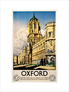 'Oxford', GWR/LMS poster, 1938.